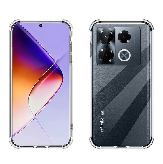 Θήκη για Infinix Note 40 Pro Plus, Dropproof, διαφανής