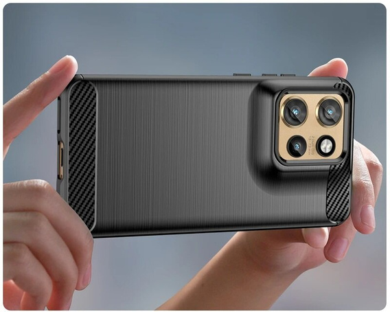 Θήκη για Motorola Edge 50 Neo / Motorola ThinkPhone 25, Carbon, μαύρη
