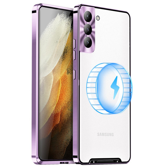 θήκη προστασίας κάμερας για το Samsung Galaxy S21 FE 5G, CamShield MagSafe, διαφανής / βιολετί
