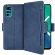 Θήκη με πτερύγιο για Motorola Moto G22, Card Slot, μπλε