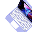 Θήκη + πληκτρολόγιο iPad Air 10.9 4 2020 / 5 2022, Touchpad, μωβ