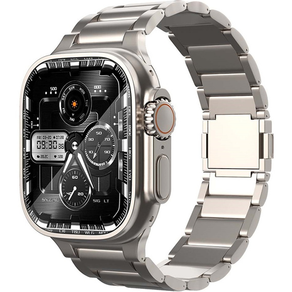 Βραχιόλι για Apple Watch 1/2/3/4/5/6/7/8/9/SE/ULTRA/ULTRA 2 42/44/45/49MM, Τιτάνιο