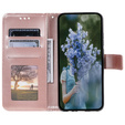 Θήκη με πτερύγιο για Samsung Galaxy A35 5G, Mandala, ροζ rose gold