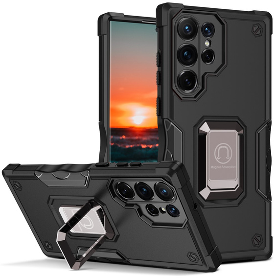 Θήκη για Samsung Galaxy S22 Ultra 5G, Dual-Layer Armor, μαύρη