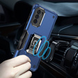 Θήκη για Motorola Moto G22, Dual-Layer Armor, μπλε