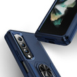 θωρακισμένη θήκη για do Samsung Galaxy Z Fold 4 5G, Nox Case Ring, μπλε