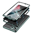 θήκη για το Samsung Galaxy S23 Ultra, Magnetic Dual Glass, πράσινη