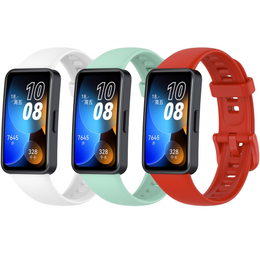 Silikonowy Gumowy Pasek do Huawei Band 8, biały