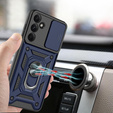 Θωρακισμένη θήκη για Samsung Galaxy A26, CamShield Slide, μπλε + Μετριασμένο γυαλί 9H