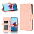 Θήκη με πτερύγιο για Xiaomi Redmi Note 10 Pro, Card Slot, ροζ