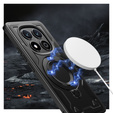 Θήκη για Xiaomi Redmi Note 14 Pro+ 5G, Στρατιωτικό MagSafe, μαύρη + γυαλί 9H