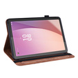 θήκη με πτερύγιο για Lenovo Tab M9, flower, καφέ