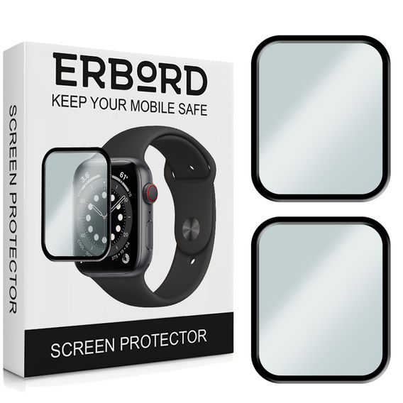 2x υβριδικό γυαλί ERBORD για Apple Watch 4/5/6/SE 44mm
