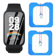 2x ERBORD μετριασμένο γυαλί για Xiaomi Smart Band 9 Active, με πλαίσιο τοποθέτησης