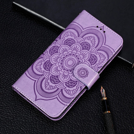 Θήκη με πτερύγιο για Xiaomi Redmi Note 9s/ 9 Pro, Mandala Flower, μωβ