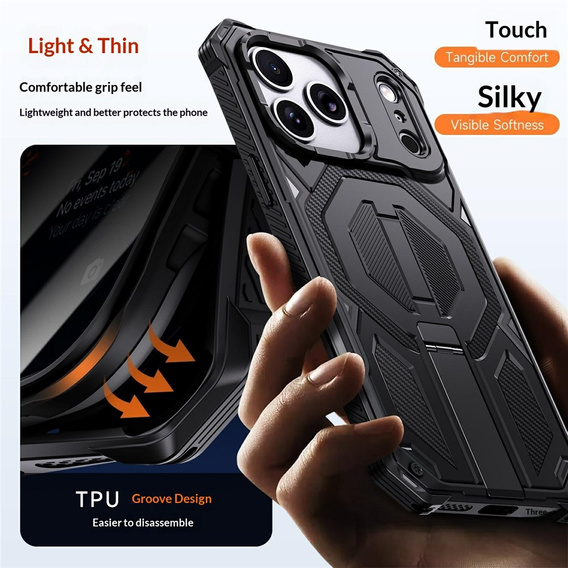 Προστατευτική θήκη με βάση συμβατή με MagSafe για iPhone 17 Pro