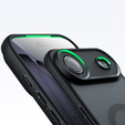 Ματ θήκη για iPhone Air, για MagSafe, με προστασία κάμερας, μαύρο