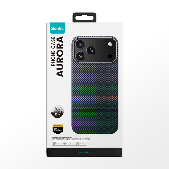 Θήκη BENKS Kevlar Magnetic Armor Pro Aurora 600D C070 για MagSafe για iPhone 17 Pro Max