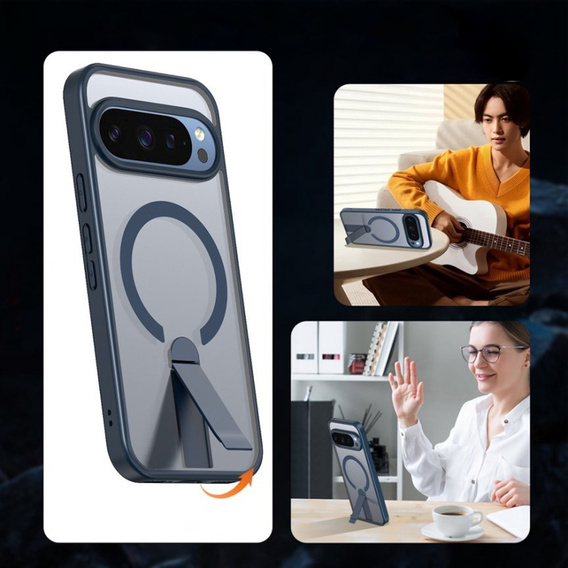 Υβριδική θήκη Fusion για Google Pixel 10 Pro XL, για MagSafe, με βάση, μπλε