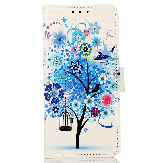 Θήκη με πτερύγιο για Motorola Moto E13, Wallet Tree, μπλε