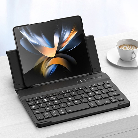 Θήκη + πληκτρολόγιο Samsung Galaxy Z Fold4 5G, Carbon Fiber, μαύρη
