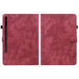 Θήκη για Samsung Galaxy Tab S9, Wallet Pen Slot, κόκκινη