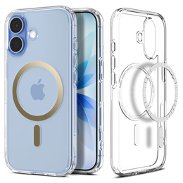 Θήκη Spigen για iPhone 17, Ultra Hybrid MagSafe, Clear/Gold