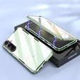 θήκη για το Samsung Galaxy A56, Magnetic Dual Glass, πράσινη