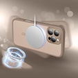 Θήκη για iPhone 16 Pro, για MagSafe, ERBORD Μatt Case, desert titanium + Γυαλί οθόνης