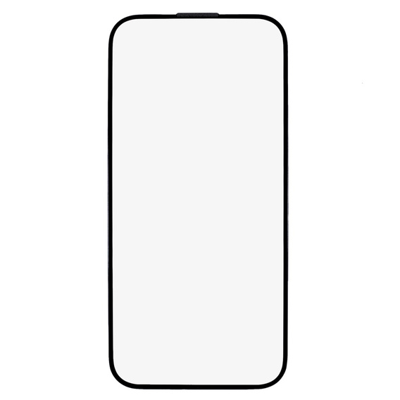 Μετριασμένο γυαλί 3D για iPhone 15, με κάλυμμα ηχείου, μαύρο