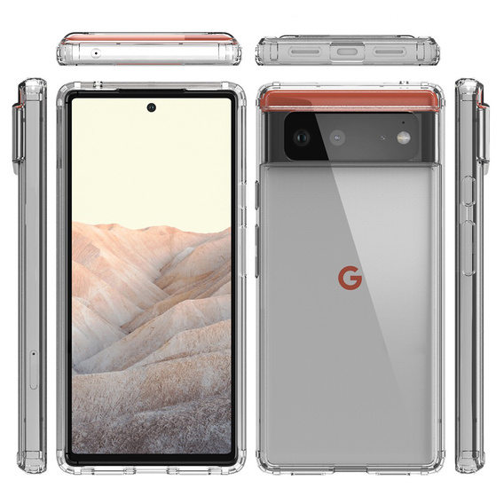 Θήκη για Google Pixel 6, Fusion Hybrid, διαφανής