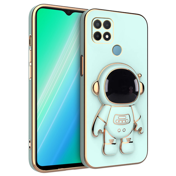 Θήκη για Oppo A15/A15S, Astronaut, πράσινη