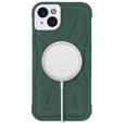 Θήκη για iPhone 15, ERBORD Armor Mag, πράσινη
