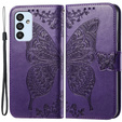 Θήκη με πτερύγιο για Samsung Galaxy M23 5G / M13, Butterfly, μωβ
