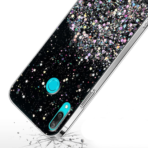 Θήκη για Huawei Y6 2019 / Honor 8A, Glittery, μαύρη