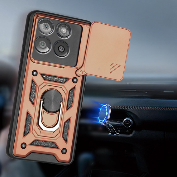 Θήκη για Motorola Edge 60 / 60 Fusion, CamShield Slide, ροζ