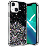 Θήκη για iPhone 13, Glittery, μαύρη