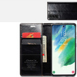 θήκη CASEME για Samsung Galaxy S21 FE, Waxy Textured, μαύρη