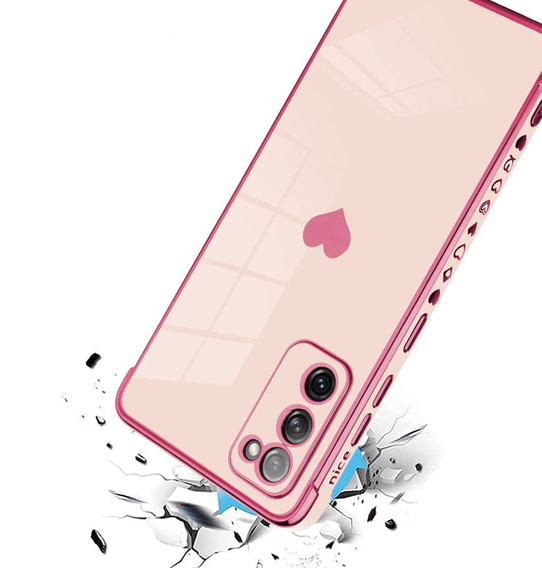 Θήκη για Samsung Galaxy S20 FE, Electro heart, ροζ rose gold