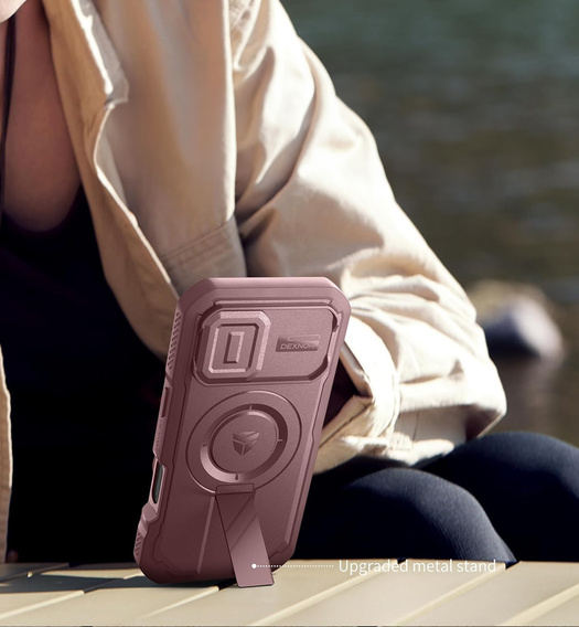 Θωρακισμένη θήκη Dexnor με βάση στήριξης και κλείστρο κάμερας, για MagSafe για iPhone 17