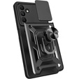 Θήκη για Samsung Galaxy M15 5G, CamShield Slide, μαύρη