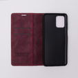Θήκη για Motorola Moto E13 4G, ERBORD Vintage, πορτοφόλι με πτερύγιο, κόκκινη