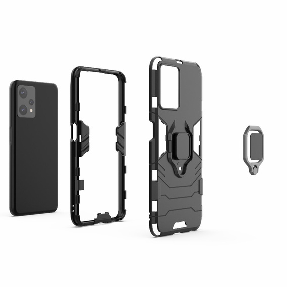 Θήκη για Realme 9 Pro / OnePlus Nord CE 2 Lite 5G, Kickstand Ring, μαύρη
