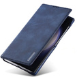 Θήκη με πτερύγιο για Samsung Galaxy S23 Ultra, ERBORD Retro, μπλε