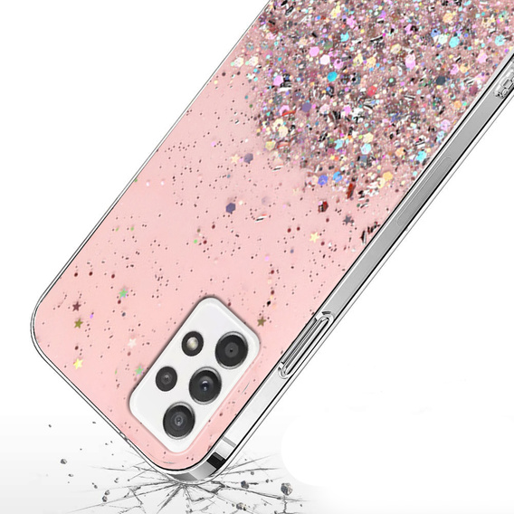 Θήκη για Samsung Galaxy A13 4G, Glittery, ροζ