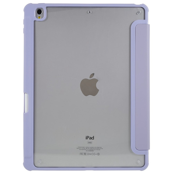 Θήκη για iPad 10.2 2021 / 2020 / 2019, Smartcase Hybrid, με χώρο για γραφίδα, μωβ