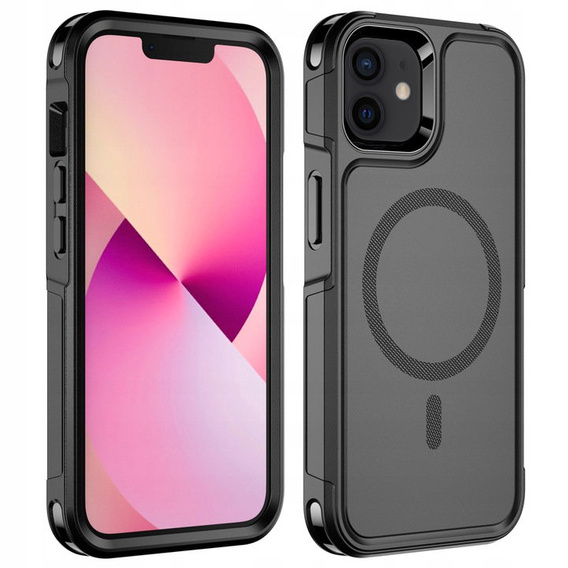Θήκη για iPhone 12/12 Pro, MagForce MagSafe, μαύρη