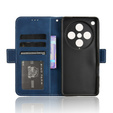 Θήκη με πτερύγιο για Oppo Find X8 Pro, Card Slot, σκούρο μπλε