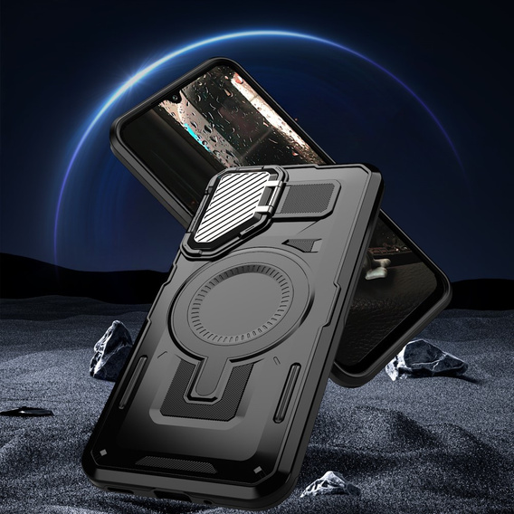 Θήκη για Samsung Galaxy A16, Military MagSafe with camera protection, μαύρη