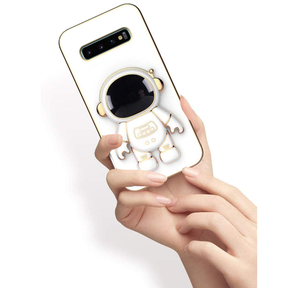 Θήκη για Samsung Galaxy S10 Plus, Astronaut, λευκή
